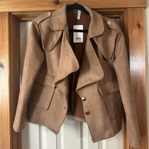 NWT women’s suede jacket size medium